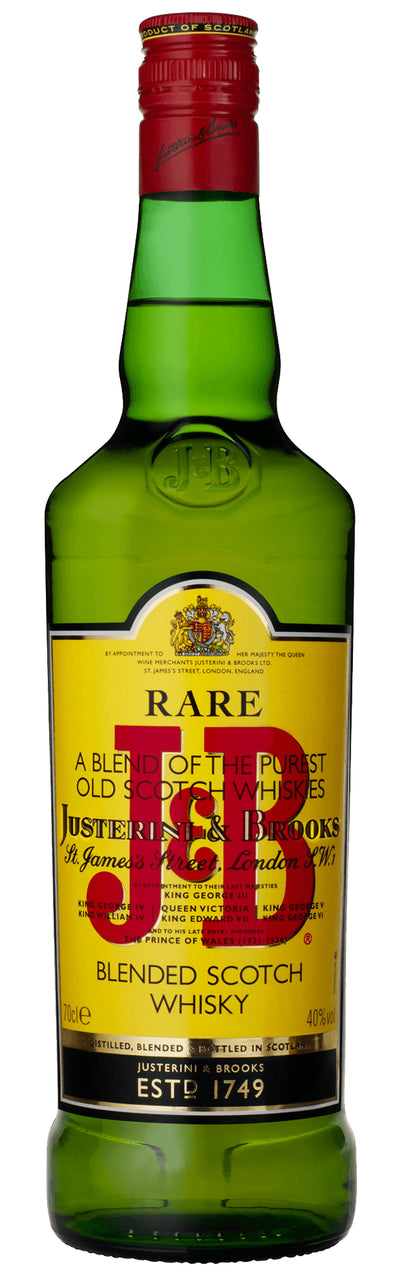 J&B SCOTCH WHISKY 75CL