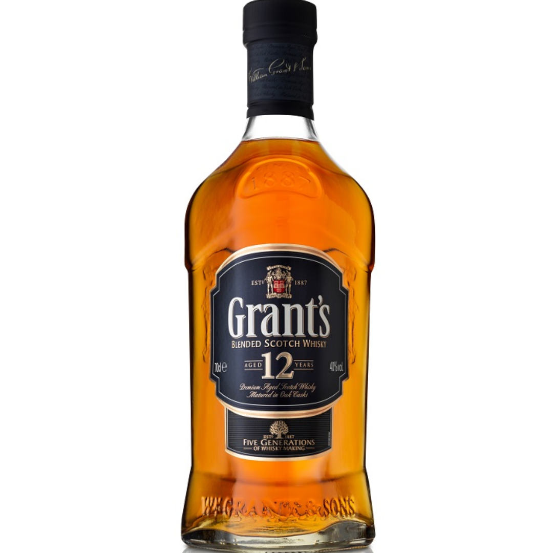 GRANTS 12 YEARS WHISKEY 75CL