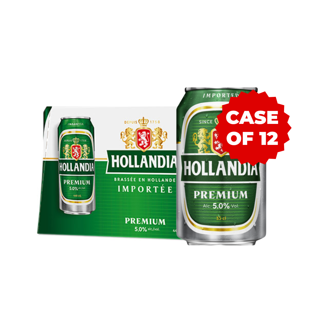 HOLLANDIA 5% BEER CAN (12X33CL)