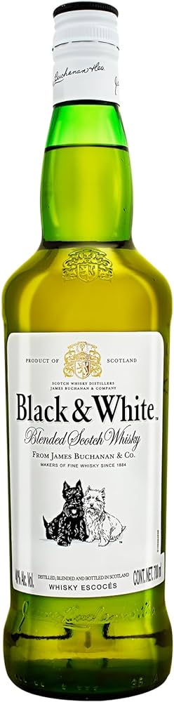 BLACK AND WHITE WHISKEY LTR