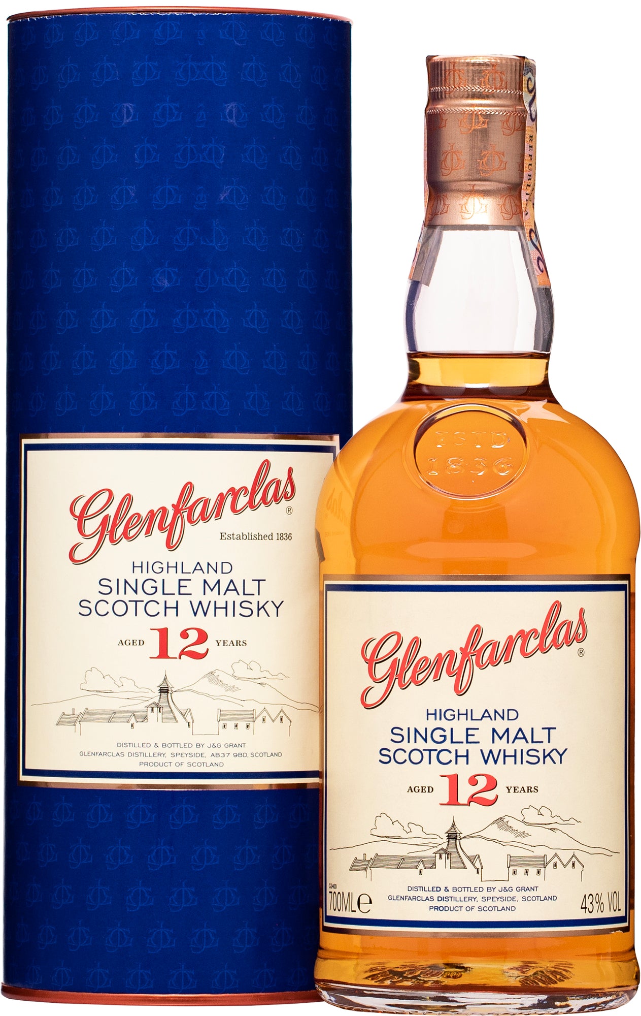 GLENFARCLAS 12 YEARS WHISKY LTR