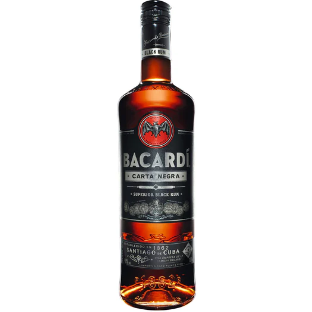 BACARDI BLACK RUM LTR