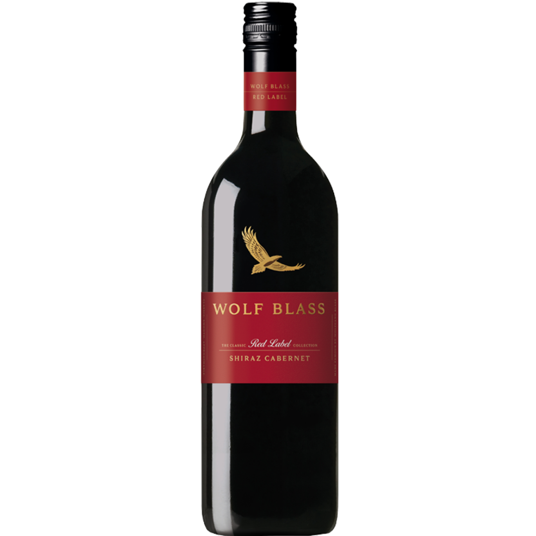 WOLF BLASS RED LABEL SHIRAZ CABERNET 75CL