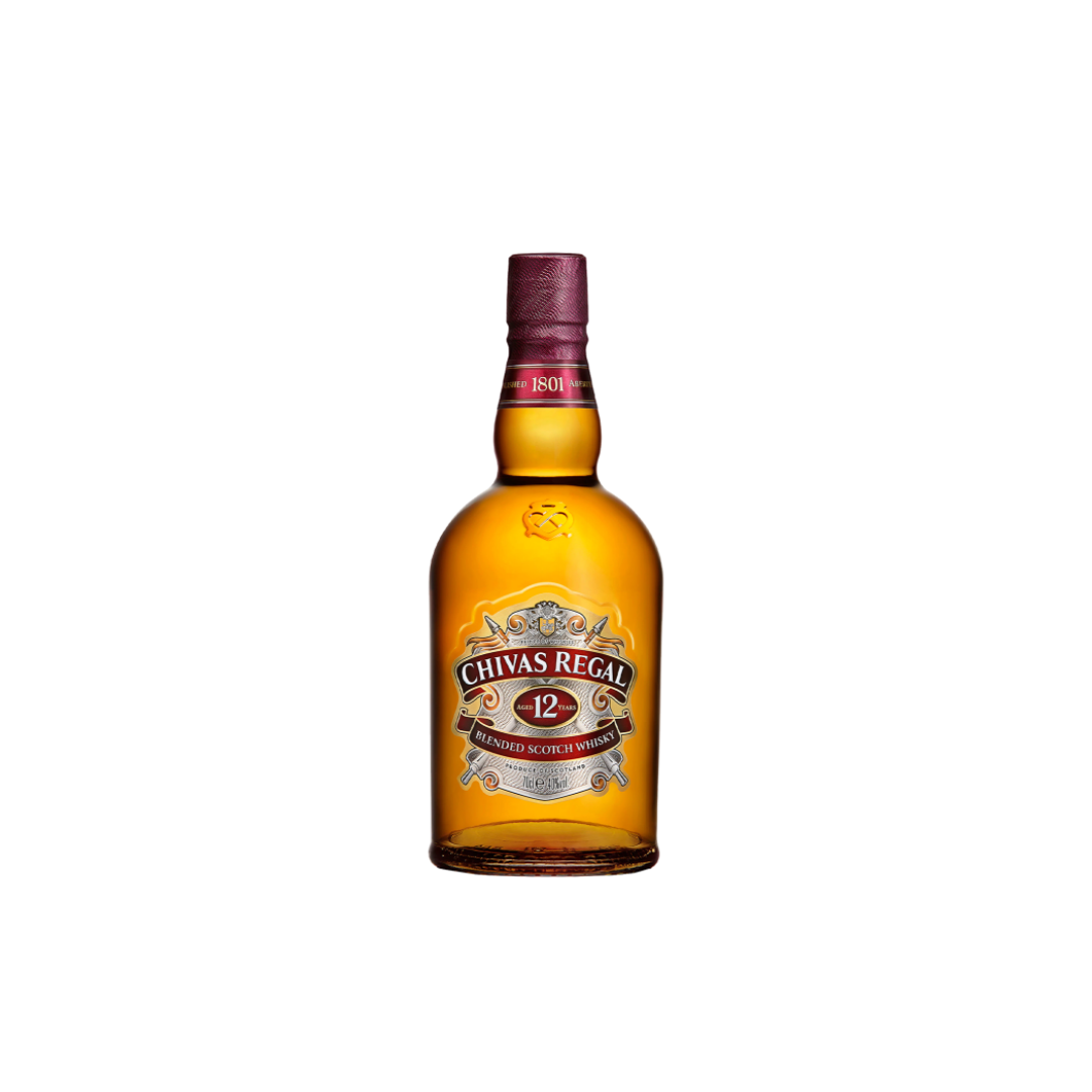 Chivas Regal 12-year-old whiskey bottle in Fujairah