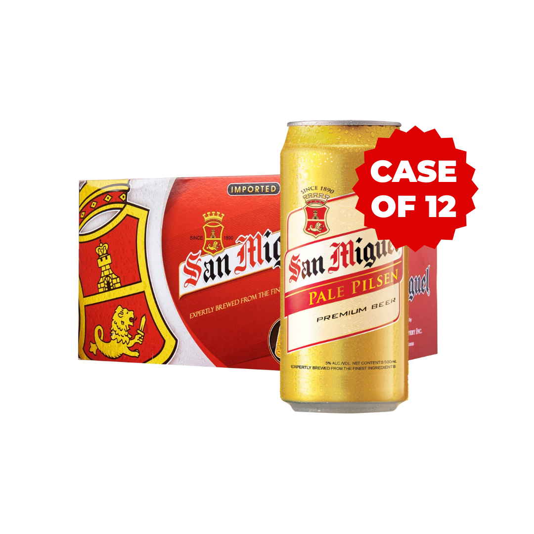 SAN MIGUEL PALE PILSEN BEER CAN (12X50CL)