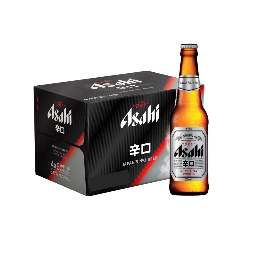 ASAHI SUPER DRY BEER BTL (24X33CL)