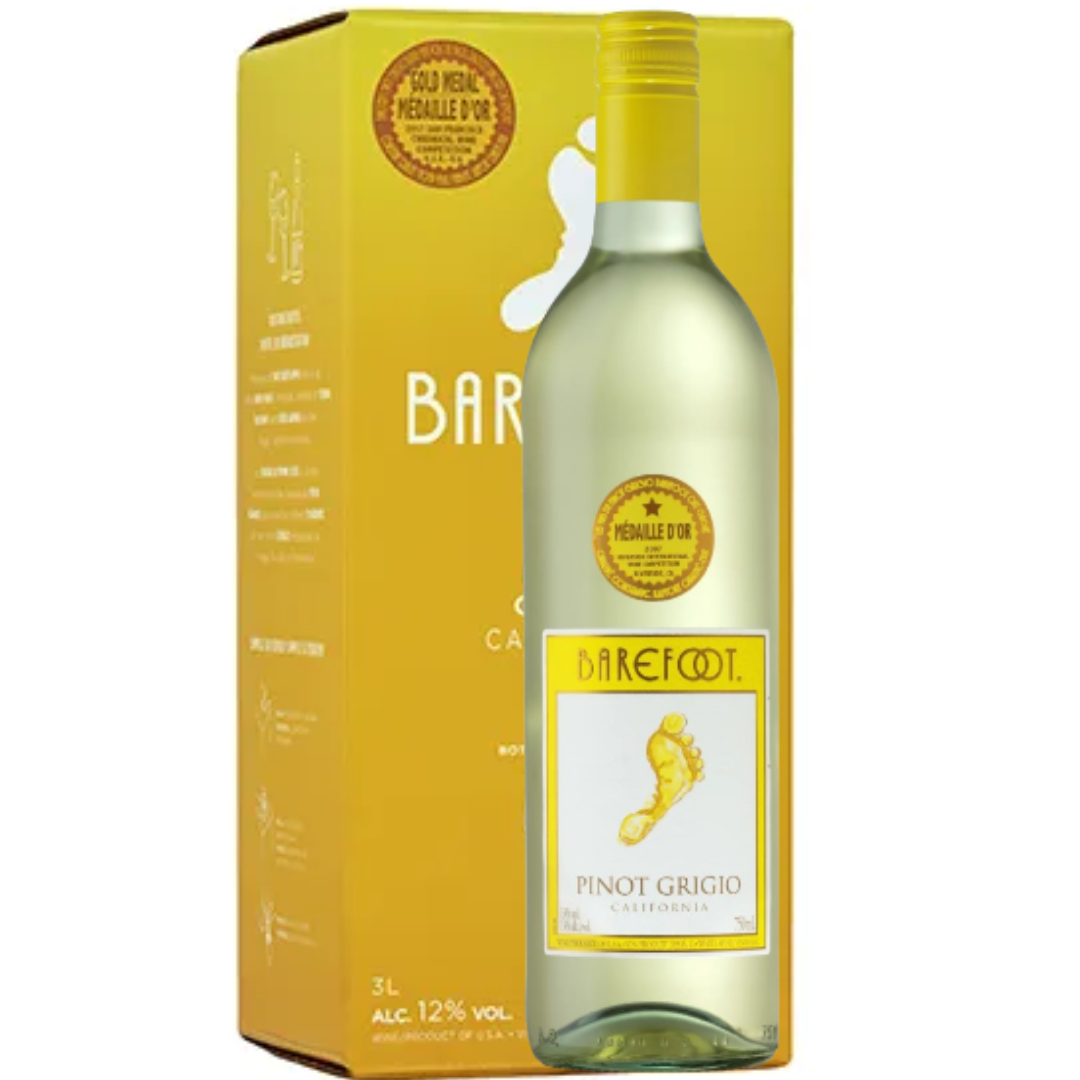 BAREFOOT PINOT GRIGIO 3LTR