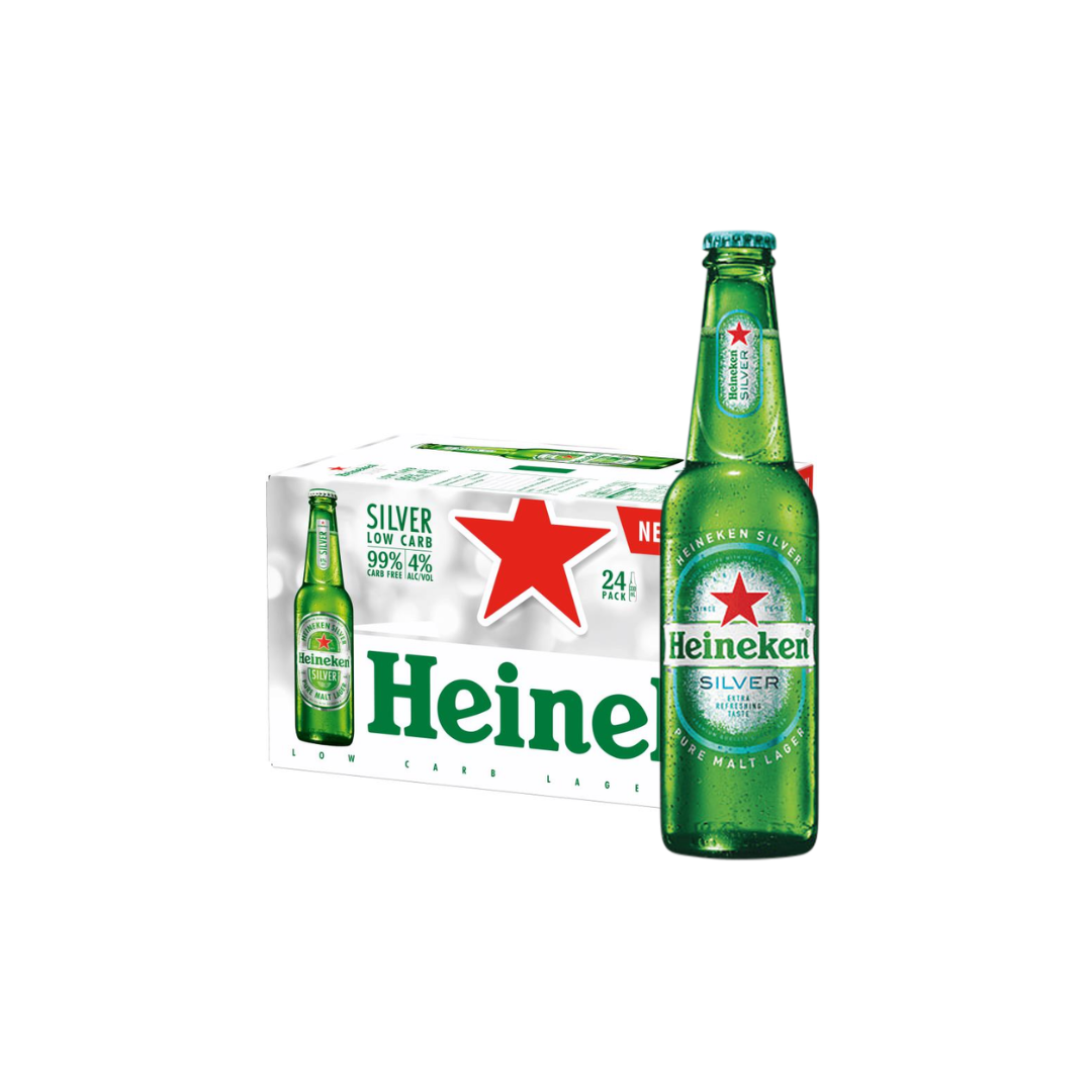 HEINEKEN SILVER BEER BTL (24X33CL)