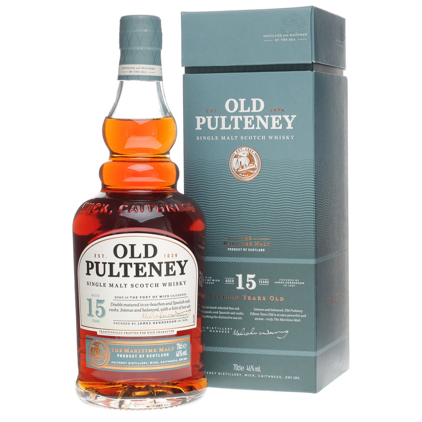 OLD PULTENEY 15 YEARS WHISKEY 70CL