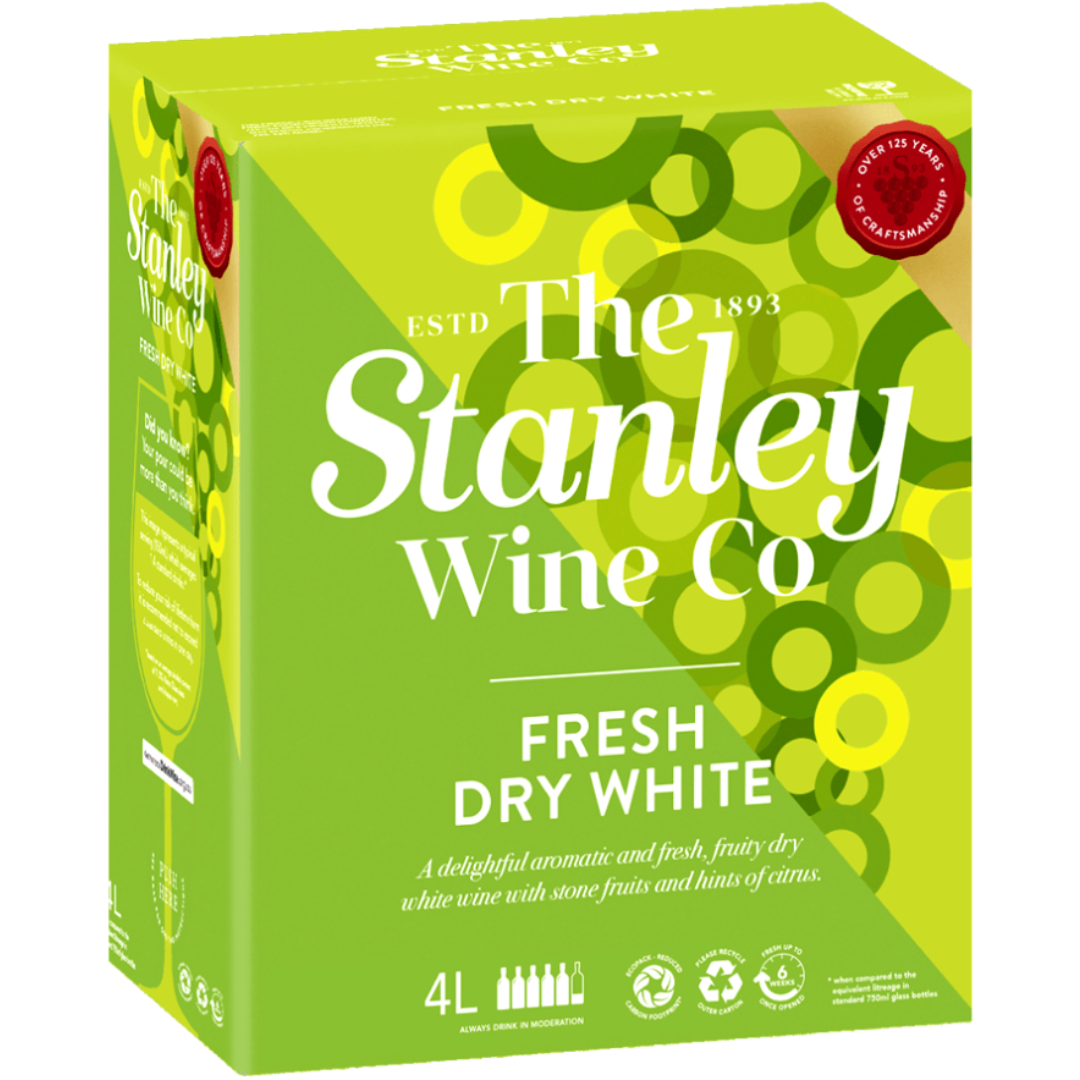 STANLEY FRESH DRY WHITE WINE 4LTR