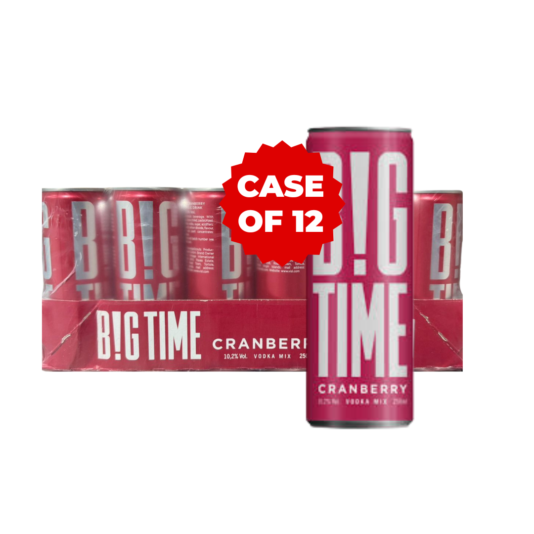 BIGTIME CRANBERRY MIX VODKA (12X25CL)