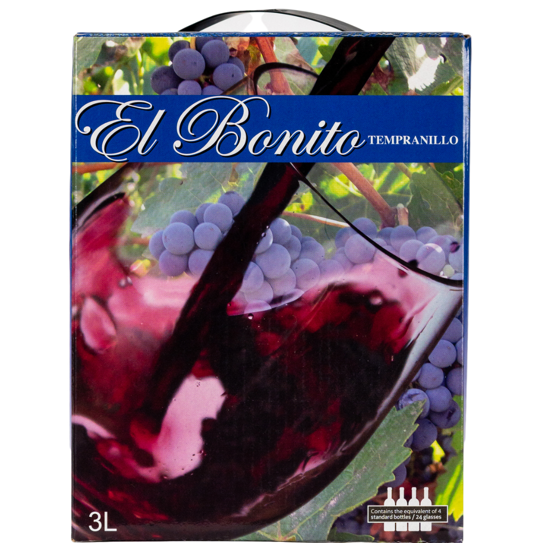 EL BONITO TEMPRANILLO WINE 3LTR