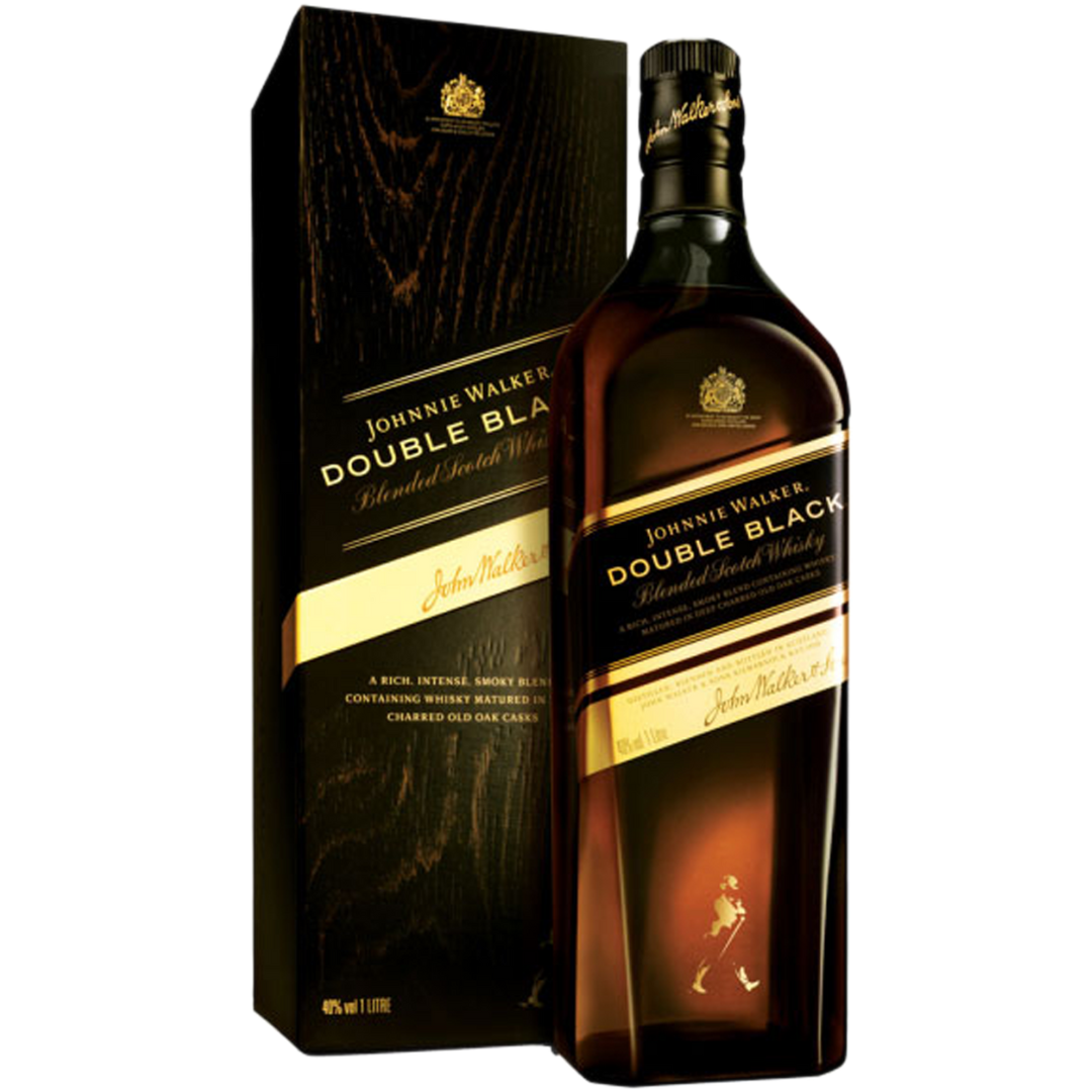 JOHNNIE WALKER DOUBLE BLACK LABEL WHISKY LTR