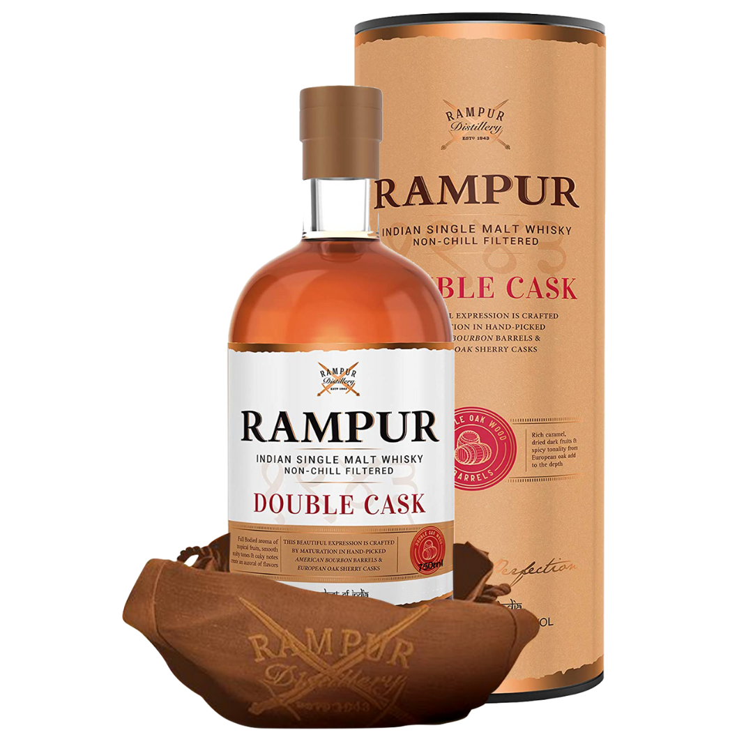 RAMPUR DOUBLE CASK SINGLE MALT 75CL