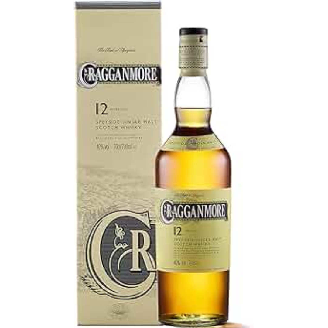 CRAGGANMORE 12 YEARS WHISKEY 70CL