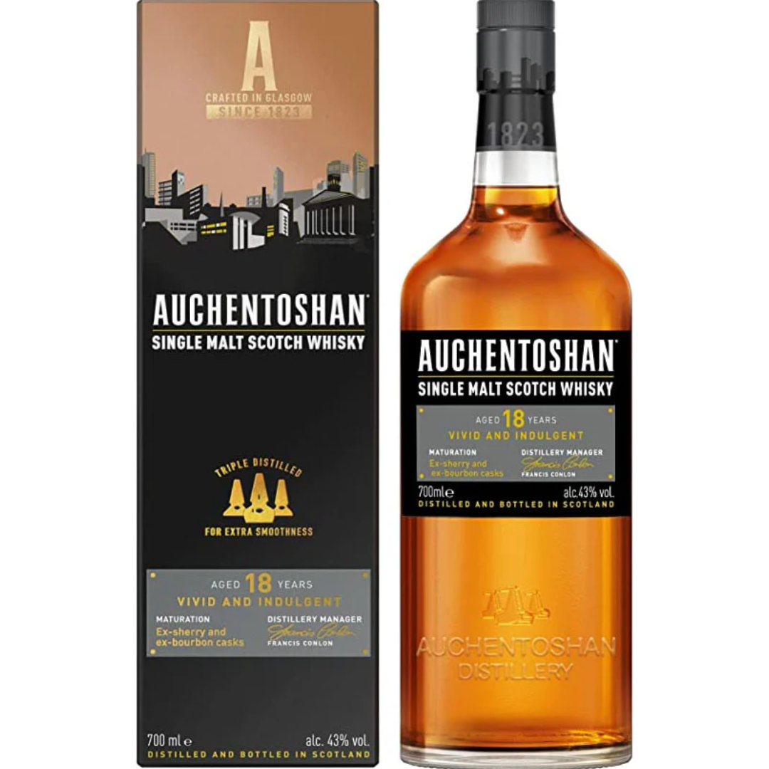 AUCHENTOSHAN 18 YEARS WHISKEY 70CL