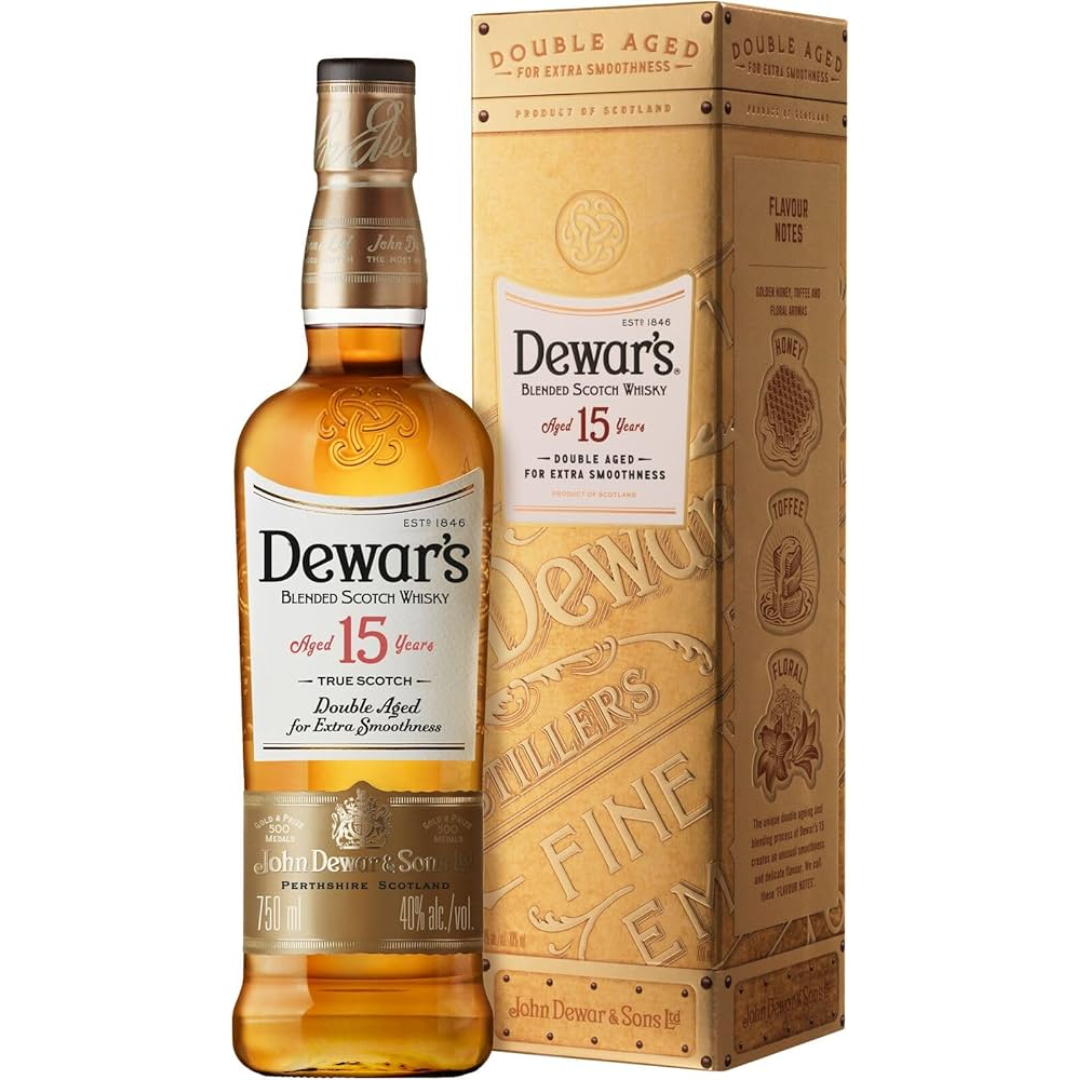 DEWARS 15 YEARS WHISKEY LTR