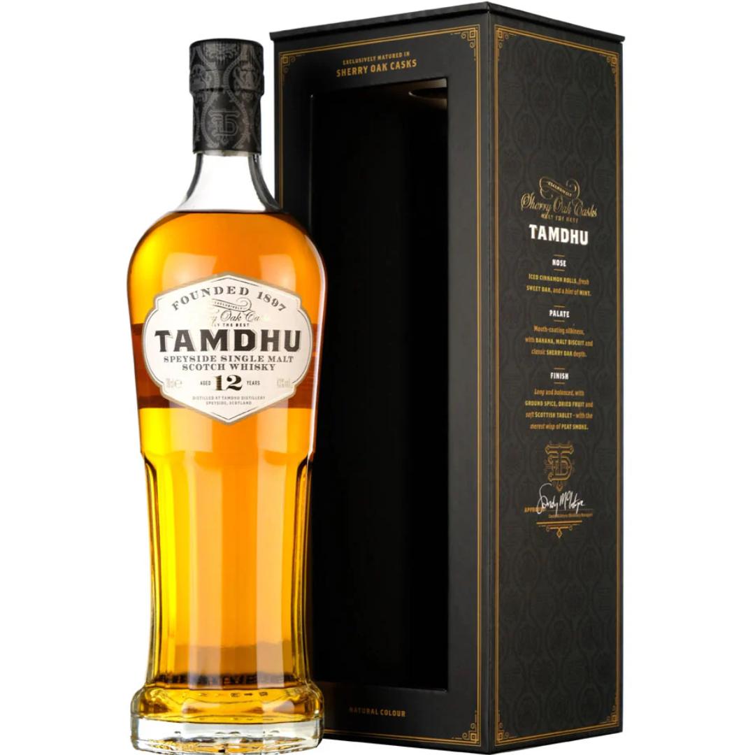TAMDHU 12 YEARS WHISKY 70CL