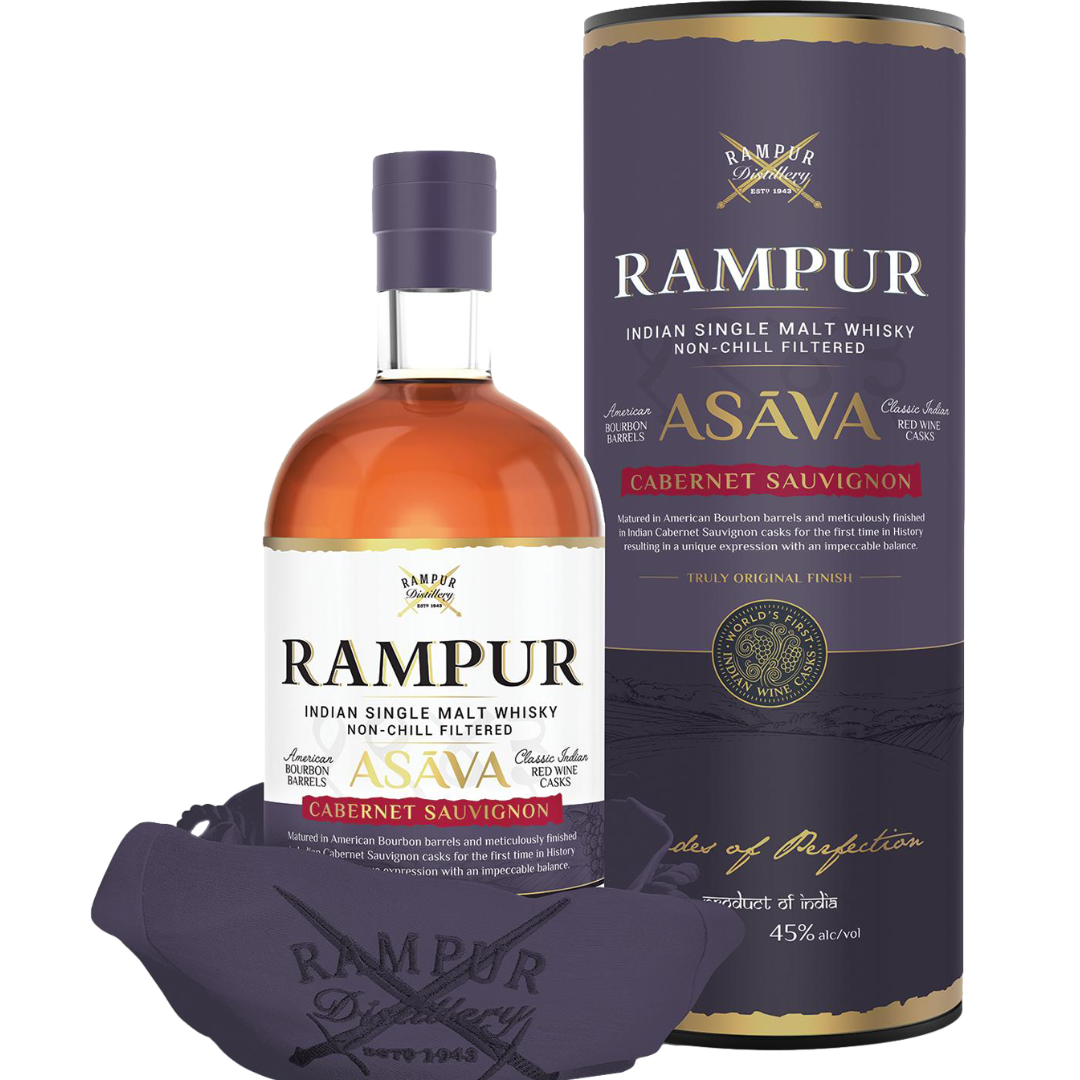 RAMPUR ASAVA SINGLE MALT WHISKEY 75CL