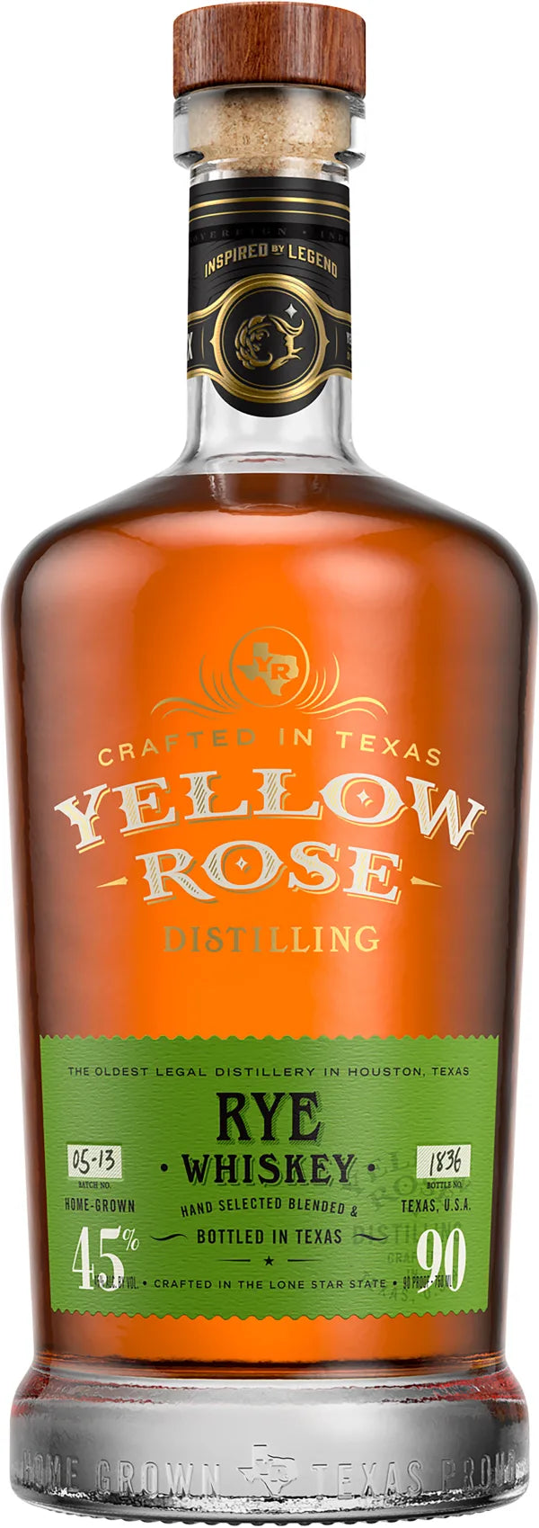 YELLOW ROSE RYE WHISKEY 70CL