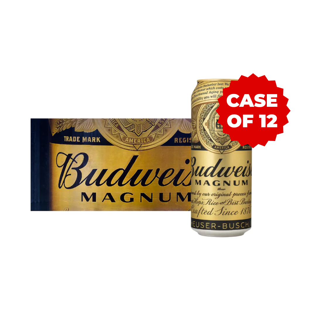 BUDWEISER MAGNUM BEER CAN (12X50CL)
