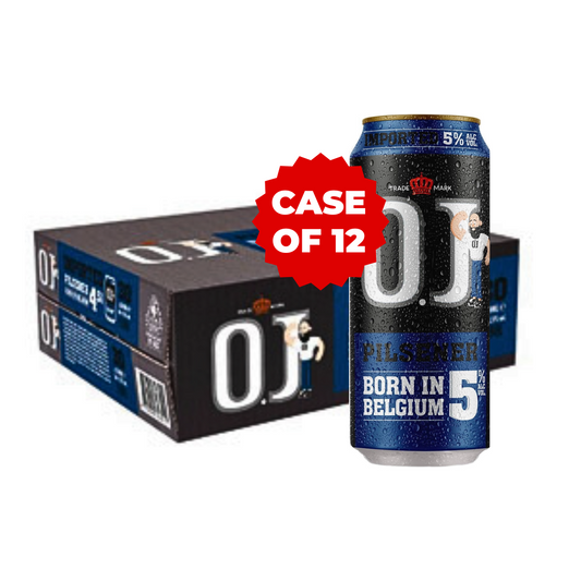 OJ BEER 5% BEER CAN (12X50CL)