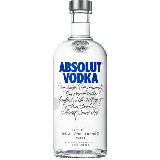 ABSOLUT BLUE VODKA 75CL