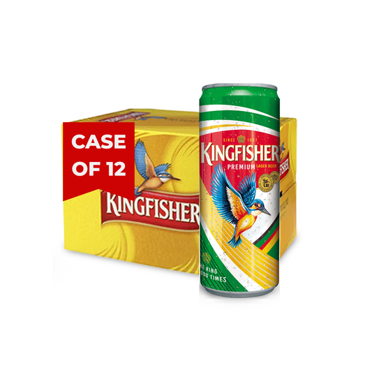 KINGFISHER PREMIUM LAGER BEER CAN (12X50CL)