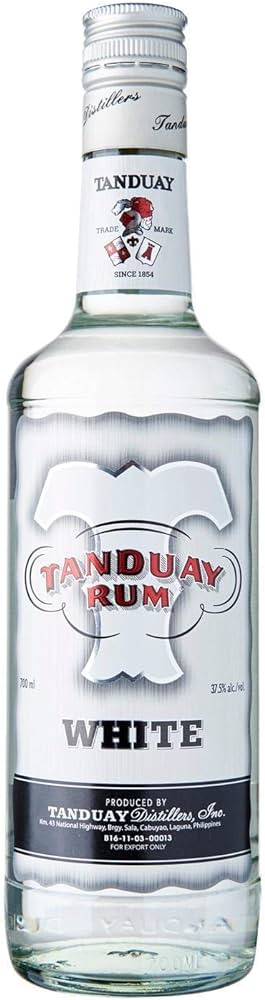 TANDUAY WHITE RUM 75CL