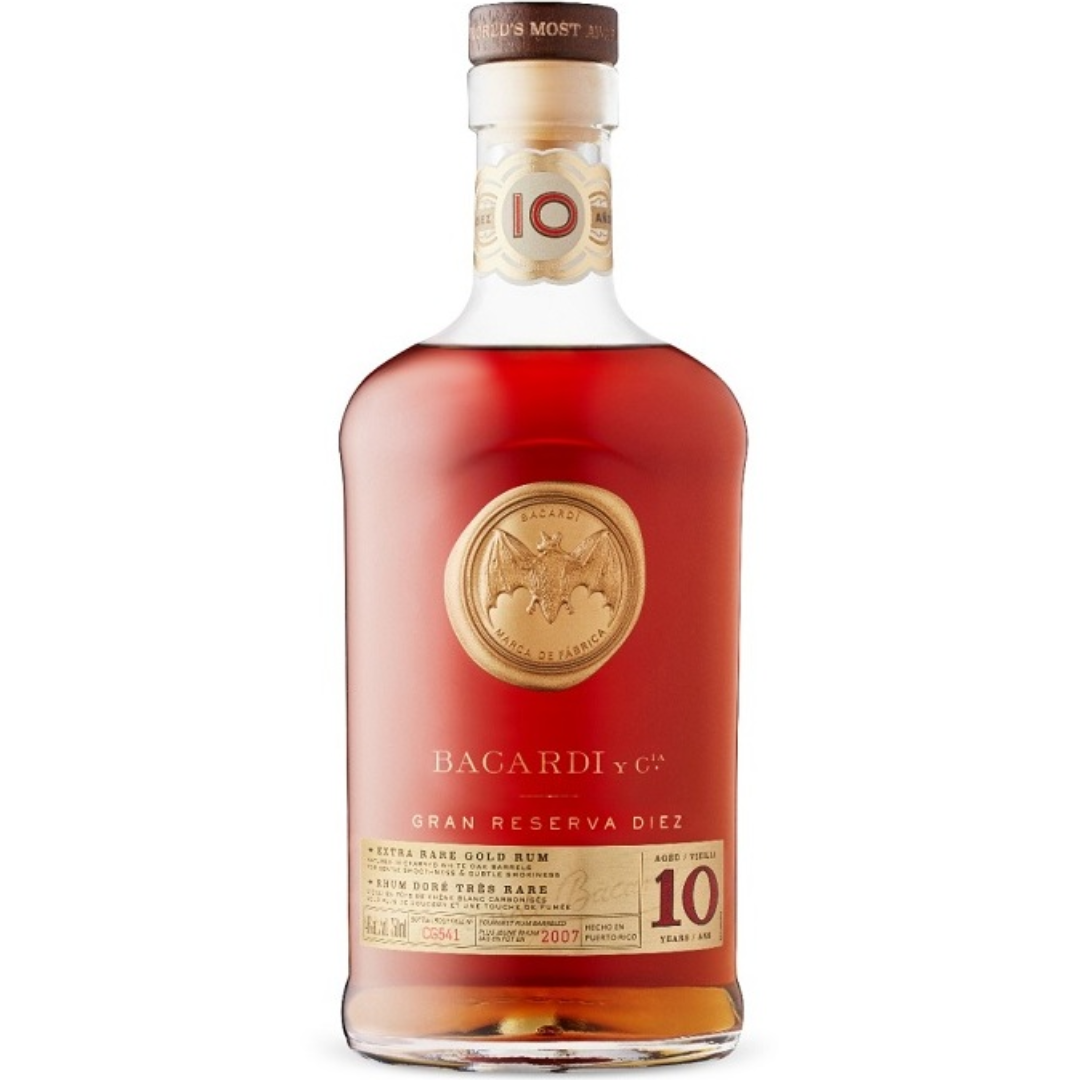 BACARDI GRAN RESERVA DIEZ 10 YRS 75CL