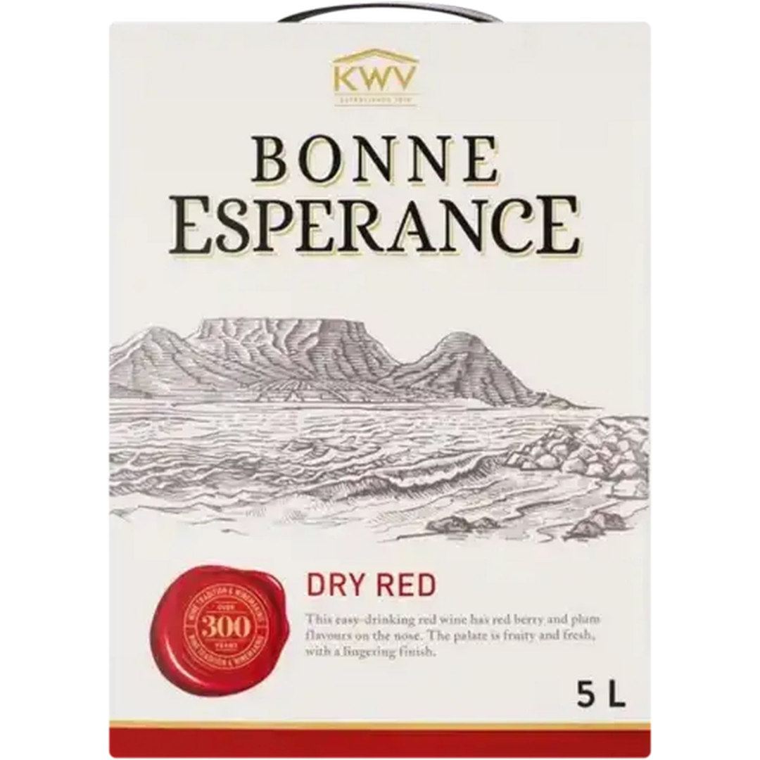 KWV BONNE ESPERANCE DRY RED 5LTR by bonne esperance - Compare prices in UAE