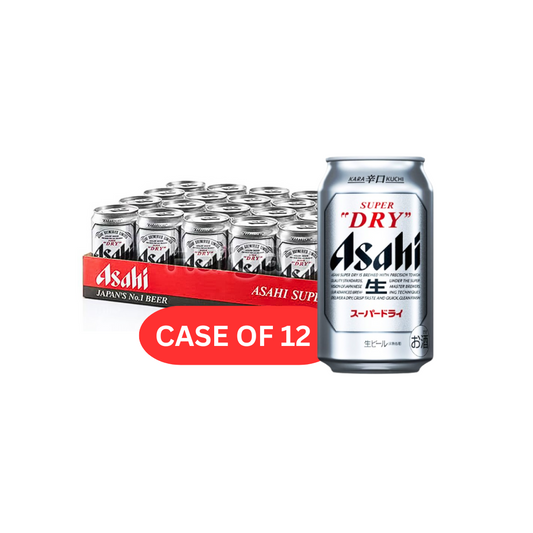 ASAHI SUPER DRY BEER CAN (12X33CL)