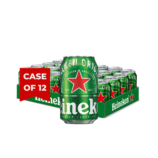 Heineken beer can pack of 12 cans at the Fujairah Beach Shop