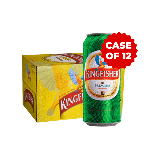 KINGFISHER PREMIUM LAGER BEER CAN (12X50CL)