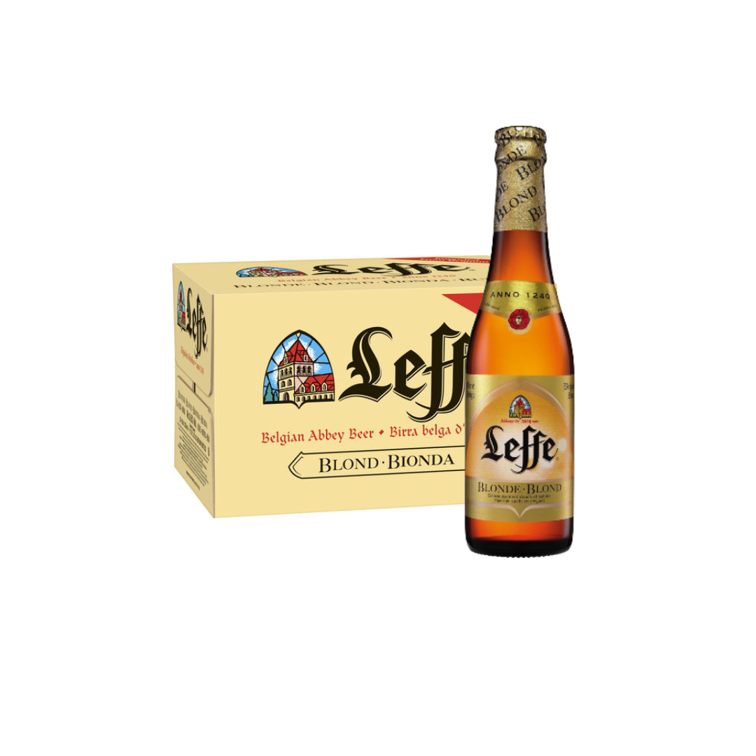 LEFFE BLONDE BEER BTL (24X33CL)