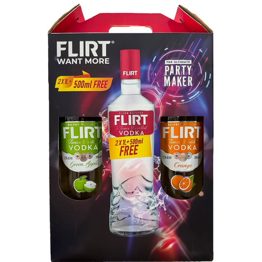 FLIRT APPLE LTR + ORANGE LTR + 50CL FREE (PROMO PACK)