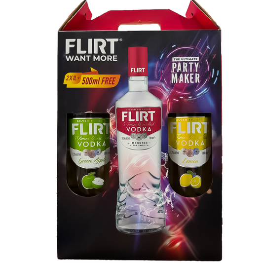 FLIRT APPLE LTR + LEMON LTR + 50CL FREE (PROMO PACK)