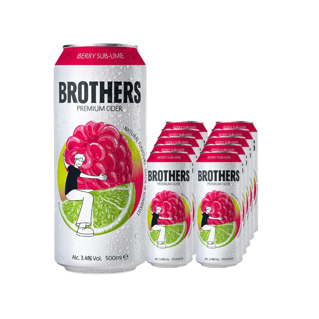 BROTHERS BERRY SUB LIME (10X50CL)