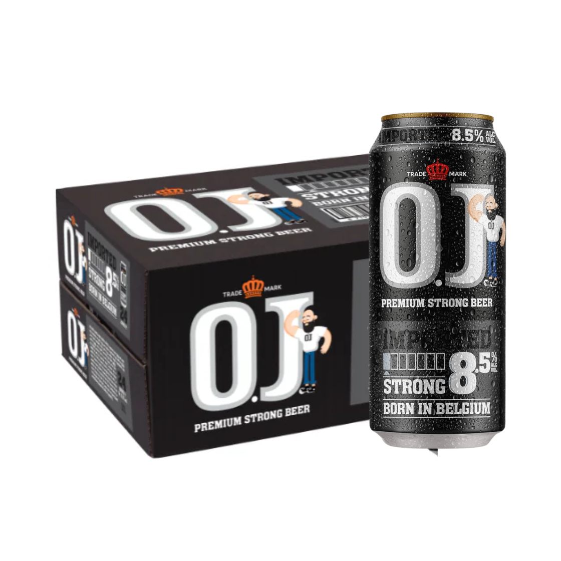 OJ 8.5% BEER CAN (24X50CL)