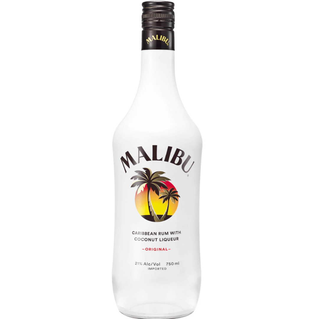 Malibu rum at the Fujairah beach shop