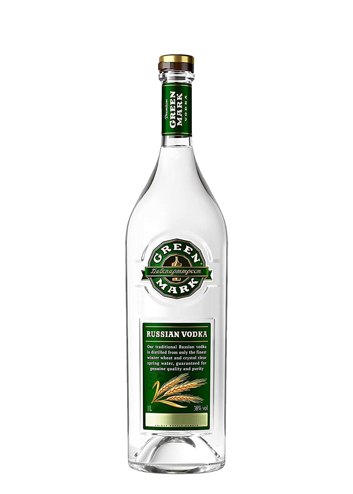 GREEN MARK RUSSIAN VODKA LTR