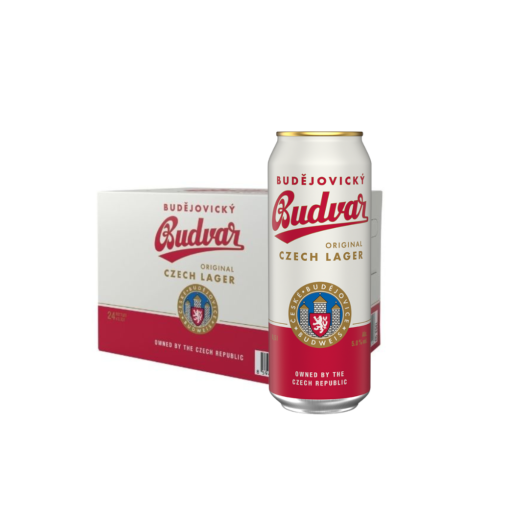 BUDVAR BEER CAN (24X50CL)