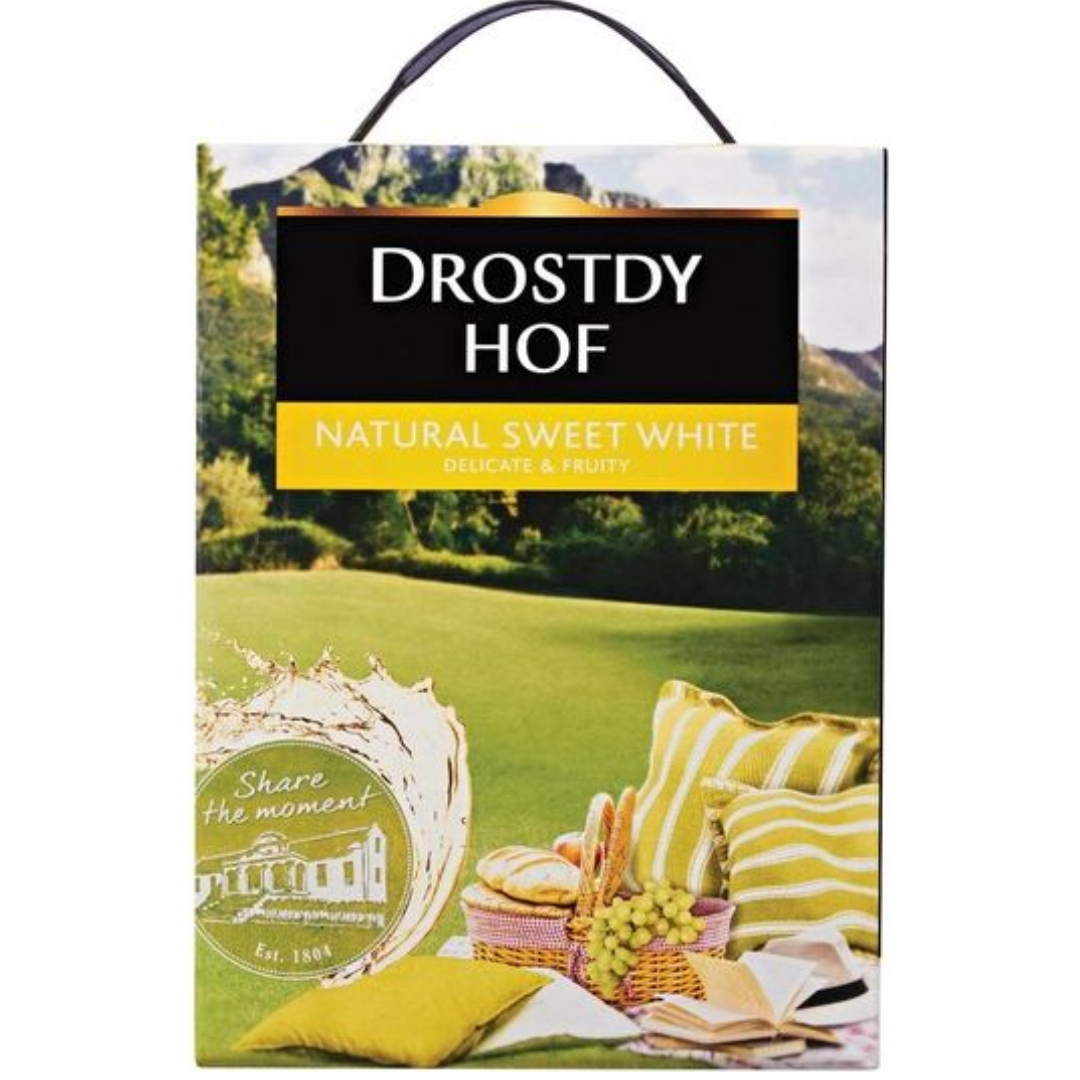 DROSTDY HOF NATURAL SWEET WHITE WINE 3LTR