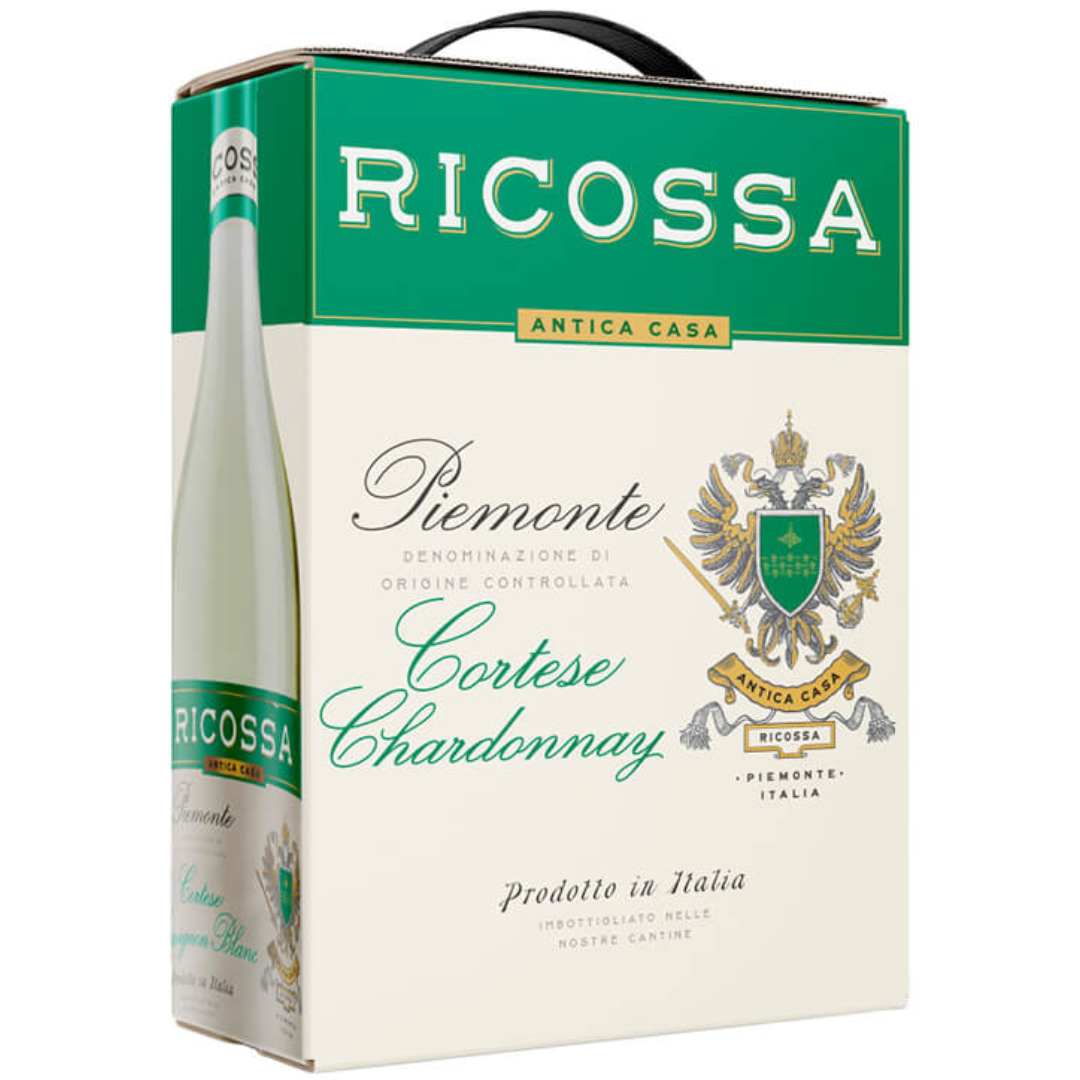 RICOSSA CORTESE PIEMONTE CHARDONNAY 3LTR