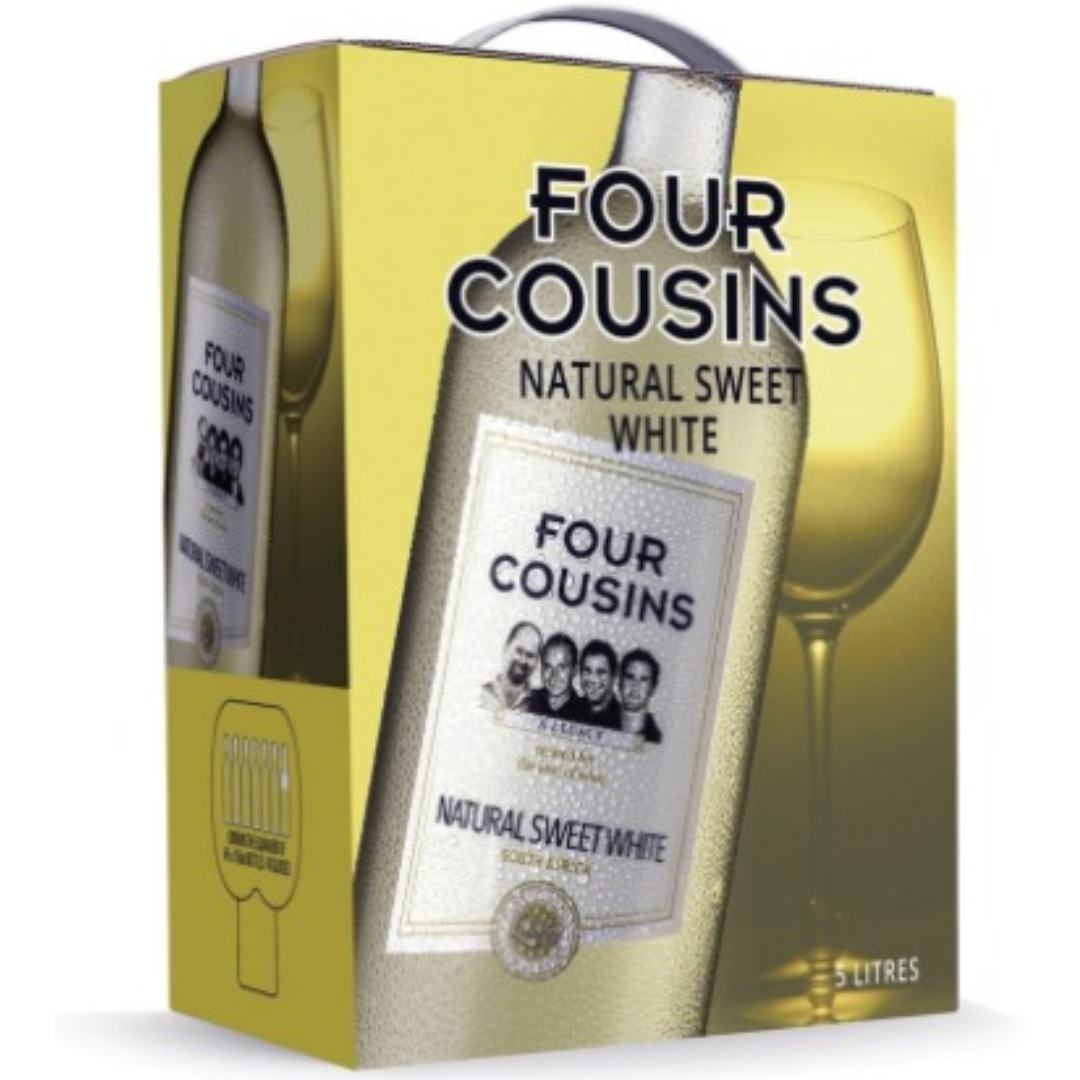 FOUR COUSINS NATURAL SWEET WHITE 5LTR