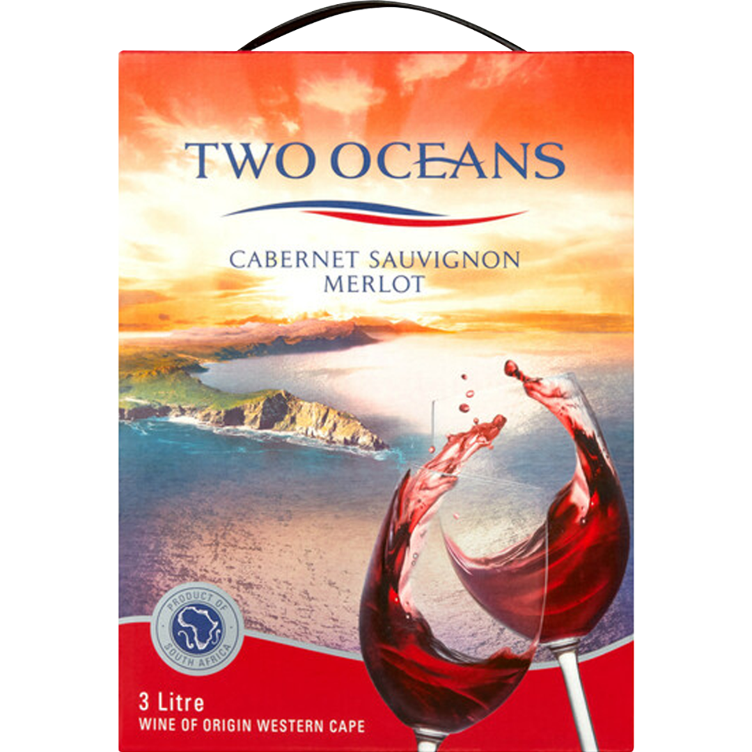 TWO OCEANS CABERNET SAUVIGNON MERLOT 3LTR