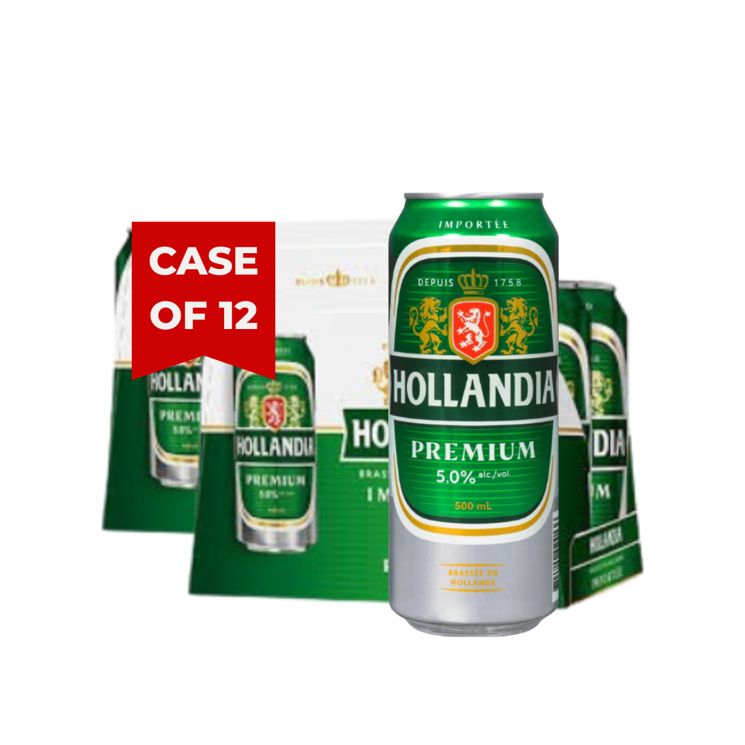 HOLLANDIA 5% BEER CAN (12X50CL)