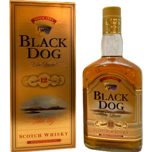 BLACK DOG DELUXE 12 YEARS LTR