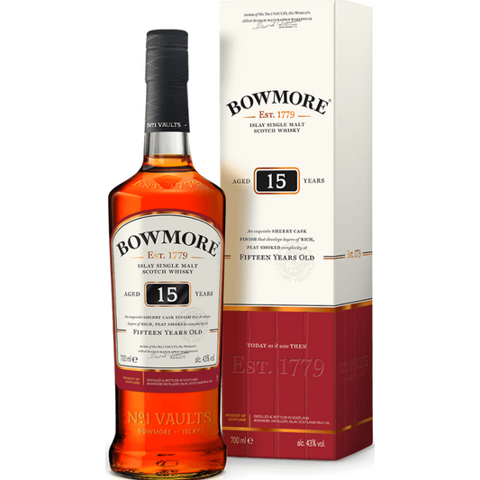 BOWMORE 15 YEARS WHISKEY 70CL