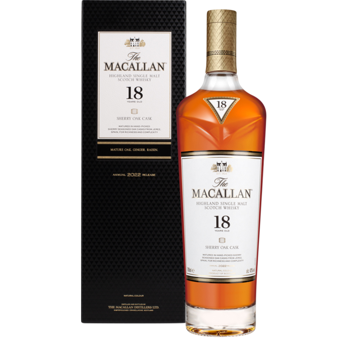 MACALLAN SHERRY OAK 18 YEARS WHISKY 70CL